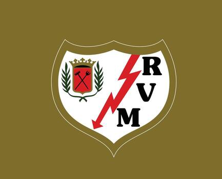 rayo-vallecano-club-symbol-logo-la-liga-spain-football-abstract-design-illustration-with-brown-background-free-vector